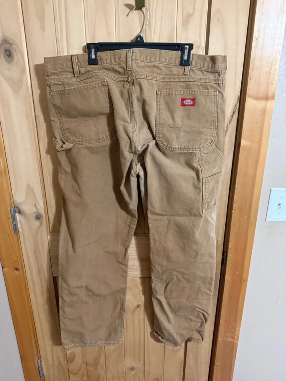 Dickies Brown/Tan Work Chinos - Carpenter Classic Straight-Leg Men's Pants